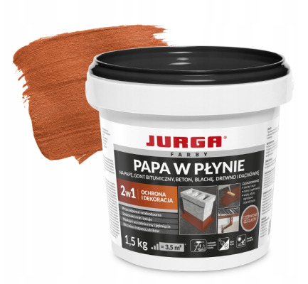Papa w płynie BRĄZOWA + pędzel GRATIS 1,5 kg JURGA