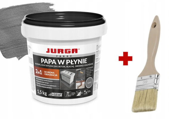 Papa w płynie SZARA + pędzel GRATIS 1,5 kg JURGA