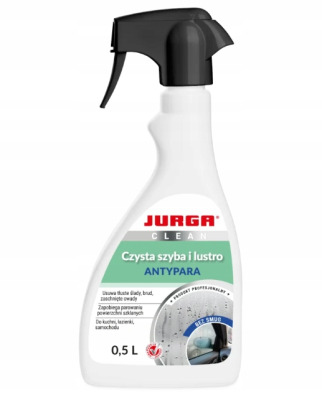 CLEAN CZYSTA SZYBA I LUSTRO ANTYPARA zapobiega parowaniu 0,5 l JURGA