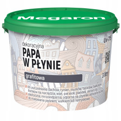 Papa w płynie GRAFIT 1 l+ pędzel GRATIS (opakowanie zastępcze) MEGARON