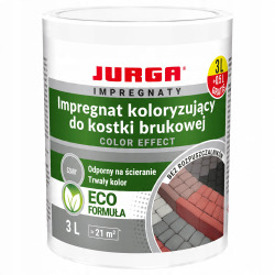 Impregnat KOLORYZUJĄCY eco do kostki brukowej SZARY JURGA 3 l +0,5 l GRATIS