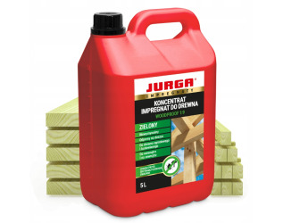 Impregnat WOODPROOF WIĘŹBA dachowa drewno konstruk.1:9 ZIELONY 5 l JURGA