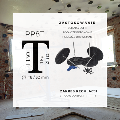 ŚCIANA/SUFIT | PROFIL PUNKTOWY PP8T | 21 SZT.