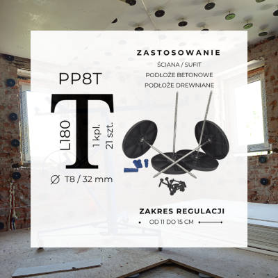 ŚCIANA/SUFIT | PROFIL PUNKTOWY PP8T | 21 SZT.