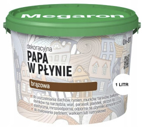 Papa w płynie BRĄZOWA + pędzel GRATIS 1 l MEGARON (opakowanie zastępcze)