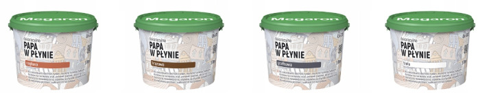 Papa w płynie BRĄZOWA + pędzel GRATIS 1 l MEGARON (opakowanie zastępcze)