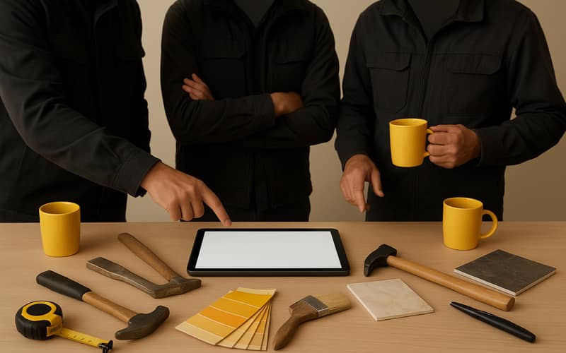 Grupa wykonawców budowlanych na Facebooku