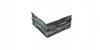 MS Narożnik elewacyjny betonowy NSE MONT BLANC Nero 0,83 mb