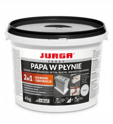 Papa w płynie wodoodporna Jurga 4kg BIAŁA NOWOŚĆ