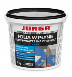 Folia w płynie NA ZEWNĄTRZ wewnątrz hydroizolacja 7 kg FOLMIX Jurga