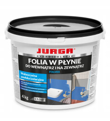 Folia w płynie NA ZEWNĄTRZ wewnątrz hydroizolacja 4 kg FOLMIX Jurga