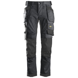 Spodnie robocze Snickers Stretch 6241 Allround kolor szaro-czarne