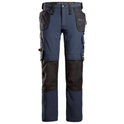 6271 Spodnie Full Stretch z workami kieszeniowymi k. NAVY