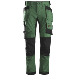 Spodnie robocze Snickers Stretch 6241 Allround kolor zielono/czarny