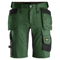 6141 Krótkie spodenki Snickers Stretch model AllroundWork zielone
