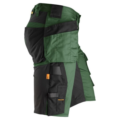 6141 Krótkie spodenki Snickers Stretch model AllroundWork zielone