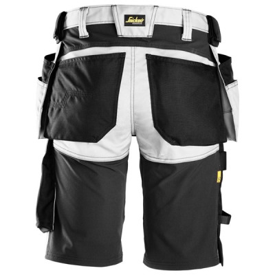6141 Krótkie spodenki Snickers Stretch model AllroundWork białe