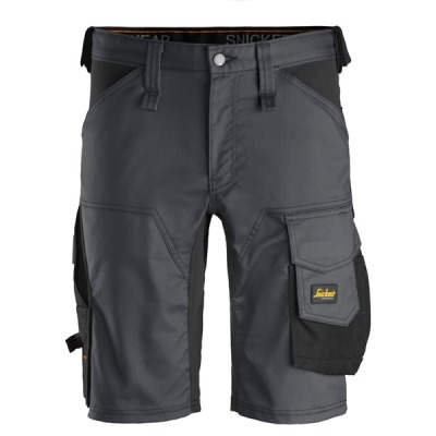 6143 Krótkie spodenki Snickers Stretch model AllroundWork w kolorze ciemno szarym