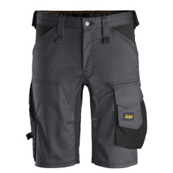 6143 Krótkie spodenki Snickers Stretch model AllroundWork w kolorze ciemno szarym