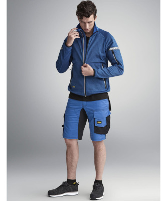 6143 Krótkie spodenki Snickers Stretch model AllroundWork w kolorze zielonym