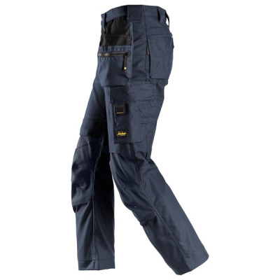 Spodnie robocze 6224 Snickers  Canvas+ Stretch AllroundWork z workami kieszeniowymi k. granatowym