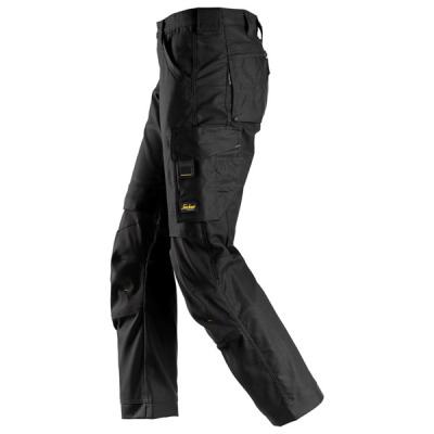 Spodnie robocze 6324 Snickers  Canvas+ Stretch AllroundWork  k. czarny