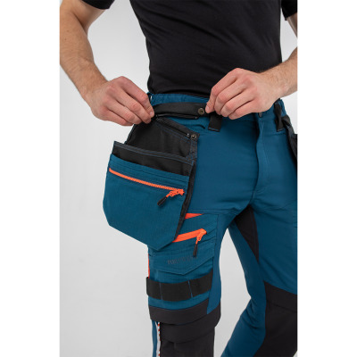 Spodnie robocze stretch Portwest model DX440, kolor niebieski