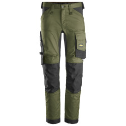 Spodnie robocze Snickers Stretch Allround 6341 kolor khaki green