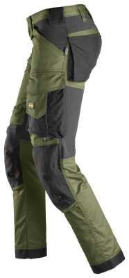 Spodnie robocze Snickers Stretch Allround 6341 kolor khaki green
