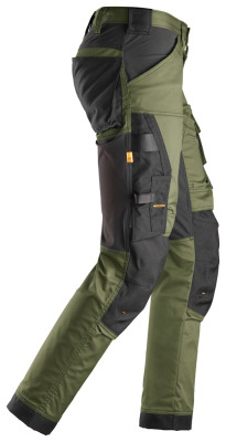 Spodnie robocze Snickers Stretch Allround 6341 kolor khaki green