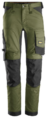 Spodnie robocze Snickers Stretch Allround 6341 kolor khaki green