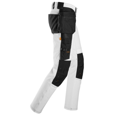 6271 Spodnie Full Stretch z workami kieszeniowymi kolor Biały