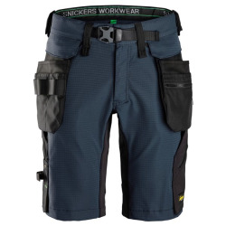 6172 Krótkie spodnie Snickers model FlexiWork w kolorze granatowym