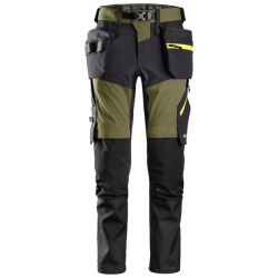 Spodnie robocze Snickers Stretch 6940 Flexiwork  Zielone Khaki