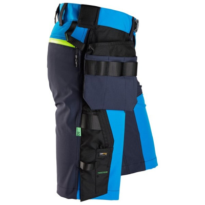 6140 Krótkie spodnie Snickers model Soft Shell Stretch FlexiWork+ Niebieskie