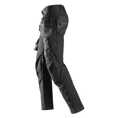 Spodnie robocze Snickers 6923 Kevlar® FlexiWork+ do prac podłogowych  czarne