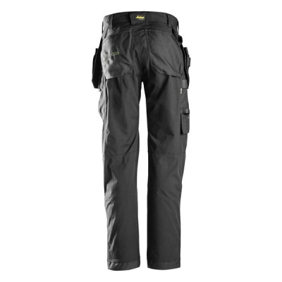 Spodnie robocze Snickers 6923 Kevlar® FlexiWork+ do prac podłogowych  czarne