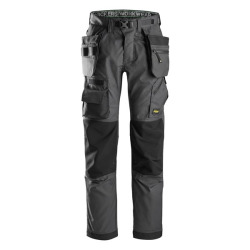 Spodnie robocze Snickers 6923 Kevlar® FlexiWork+ do prac podłogowych  ciemno szare