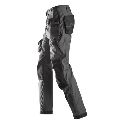 Spodnie robocze Snickers 6923 Kevlar® FlexiWork+ do prac podłogowych  ciemno szare