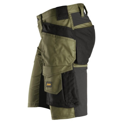 6141 Krótkie spodenki Snickers Stretch model AllroundWork Khaki Green