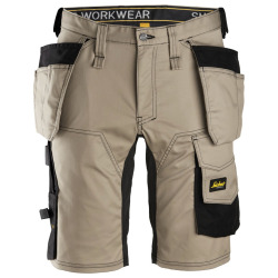 6141 Krótkie spodenki Snickers Stretch model AllroundWork Khaki
