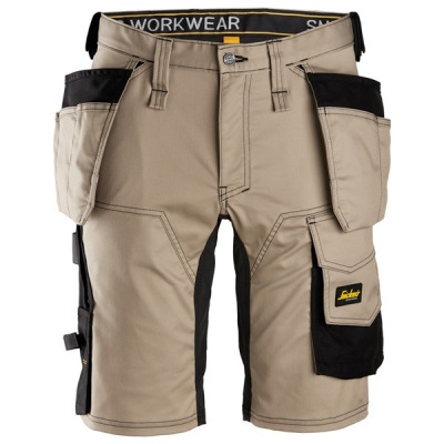 6141 Krótkie spodenki Snickers Stretch model AllroundWork Khaki