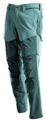 22379-311  Spodnie robocze Mascot CUSTOMIZED Ultimate Stretch w kolorze zielonym + jasno zielone