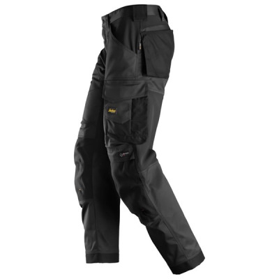 Spodnie robocze Snickers Stretch 6351 AllroundWork luźne kolor czarne