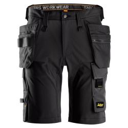 6175 Krótkie spodenki Snickers Stretch model AllroundWork w kolorze czarnym