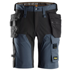 6175 Krótkie spodenki Snickers Stretch model AllroundWork w kolorze granatowym
