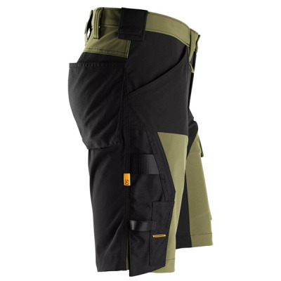 6173 Krótkie spodenki Snickers Stretch model AllroundWork w kolorze Khaki/Green
