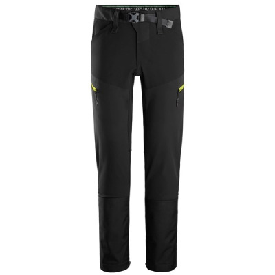 6948 Spodnie softshell stretch FlexiWork bez kieszeni nakolannikowych BLACK