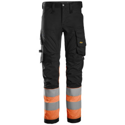 Spodnie robocze odblaskowe Snickers Stretch 6334 kolor pomarańczowy