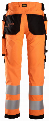 Spodnie Snickers 6243 Odblaskowe Stretch AllroundWork Pomarańczowe